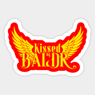Kissed by BALDR, Yellow logo Sticker